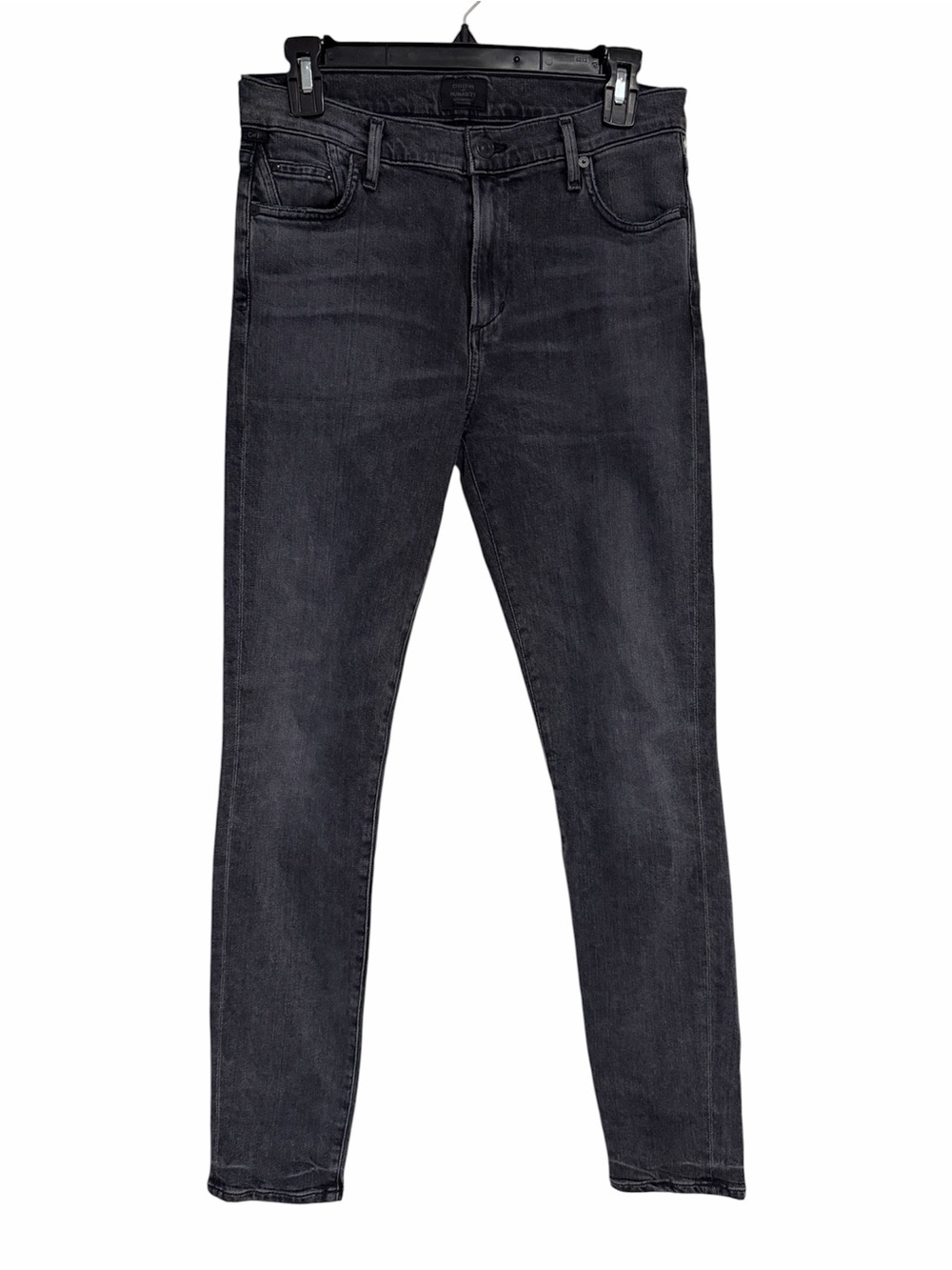 Citizens of Humanity Rocket Mid Rise Skinny Jeans Sz 28 Black Wash Stretch Denim